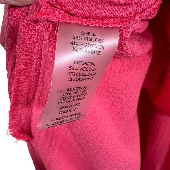 Calvin Klein Pink Smocked Pleated Long Length Light Tank Sundress Party Size 10 - Picture 6 of 7